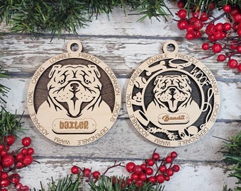 Personalisierte englische Bulldogge Ornament - entzückende Hund Ornament Kollektion