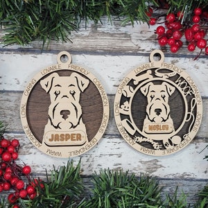 Personalized Airedale Terrier Ornament - Adorable Dog Ornament Collection