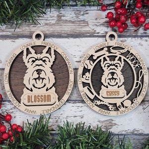 Personalisierte Scottie Ornament - entzückende Hund Ornament Kollektion