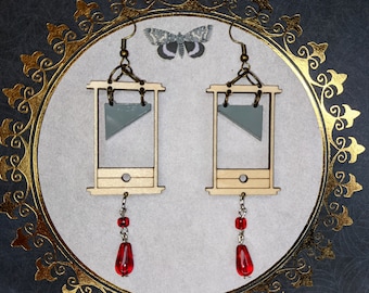 Fertige Guillotine Ohrringe - Individuell Laser-Cut Schmuck Kollektion