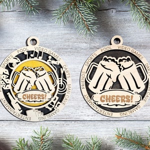 Gepersonaliseerde mangrot/bierornament - Jolly Good Time Ornament Collection