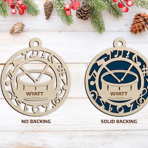 Personalized Drum Ornament - Music Ornament Collection