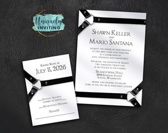Leather Love Invitations