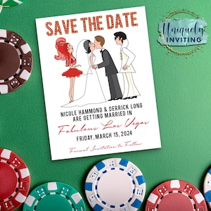 Wedding in Fabulous Las Vegas Save The Dates