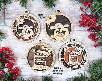 Personalized Cigar Enthusiast Ornament - Jolly Good Time Ornament Collection