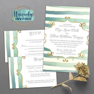 Soft Stripes Invitations
