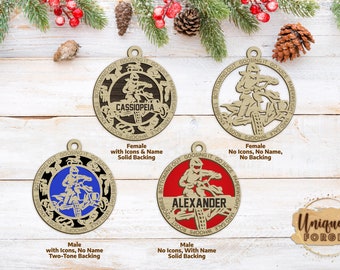 Personalized Male or Female ATV/Four-Wheeler/4-Wheeler Ornament - Sports Ornament Collection