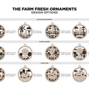 Ornamento personalizzato per camion della fattoria Collezione di ornamenti freschi di fattoria immagine 7
