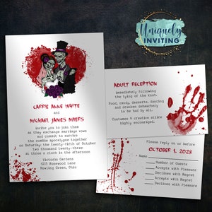 Zombie Wedding Invitations