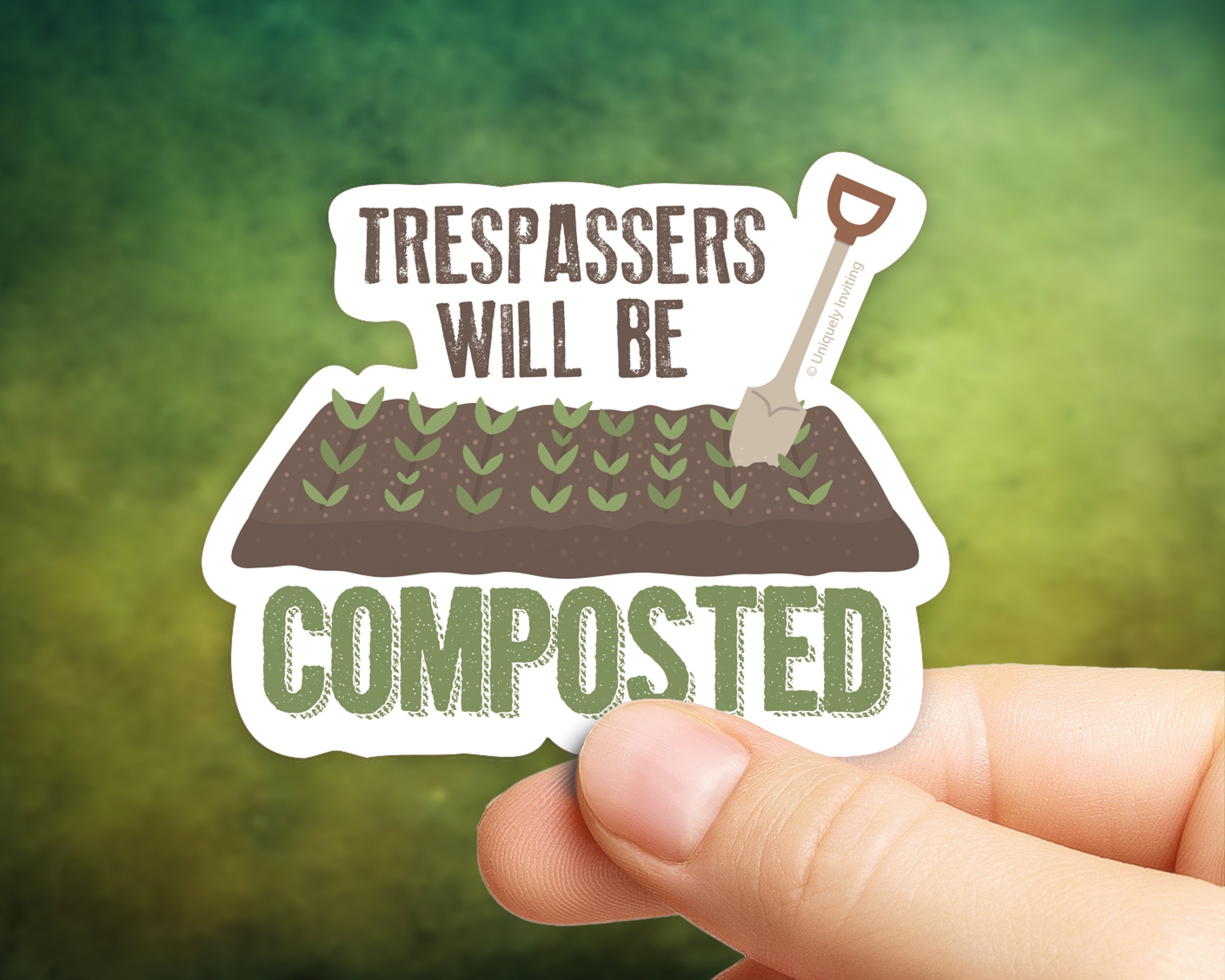 Gartenflagge 'Trespassers Will Be Composted' – Doppelseitig Bedruckt, 45,7 X 31,8 Cm, Polyester