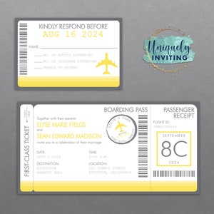 Boarding Pass Invitations