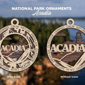 Acadia Ornament - National Park Christmas Ornament Collection