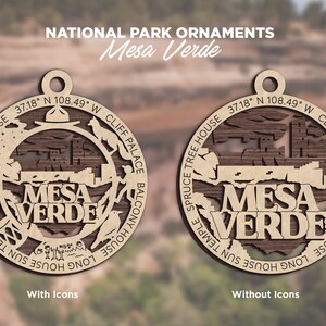 Ornamento Mesa Verde - Coleção de enfeites de Natal do Parque Nacional