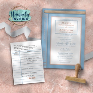 Vintage Book Invitations