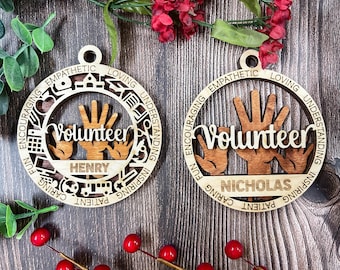 Personalized Volunteer Ornament - Education Ornament Collection