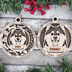 Personalized Finnish Lapphund Ornament - Adorable Dog Ornament Collection
