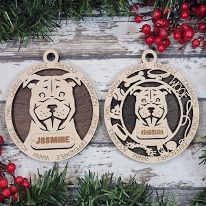 Personalized Staffordshire Bull Terrier Ornament - Adorable Dog Ornament Collection