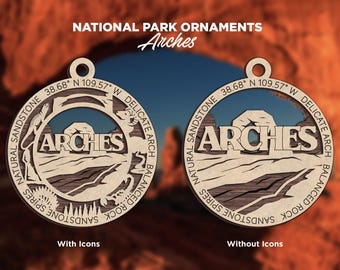Arches National Park Ornament - Nationalpark-Weihnachtsornamentkollektion