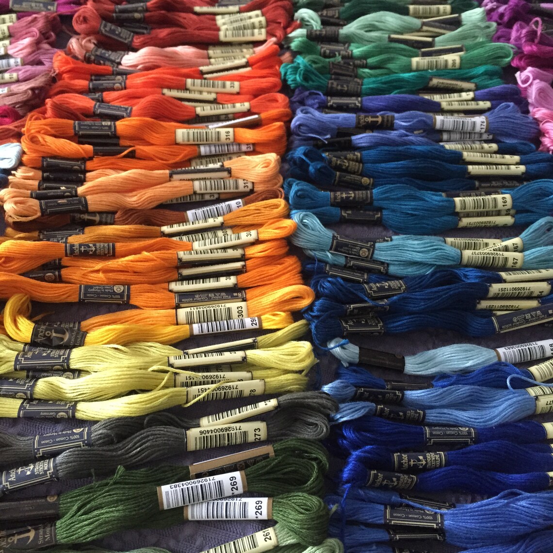 Embroidery Floss ANCHOR Embroidery Thread Cross Stitch Etsy
