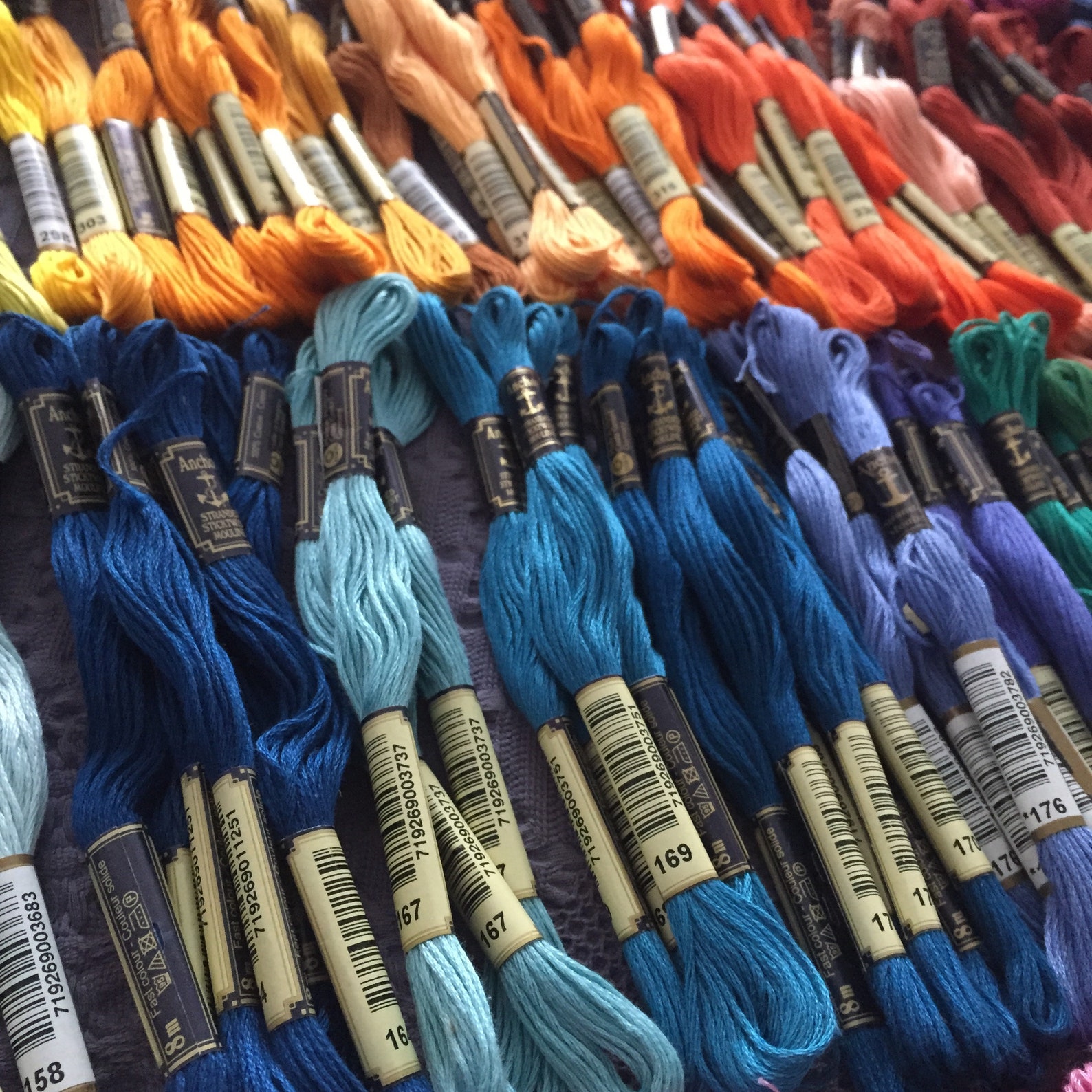 Embroidery Floss ANCHOR Embroidery Thread Cross Stitch Etsy