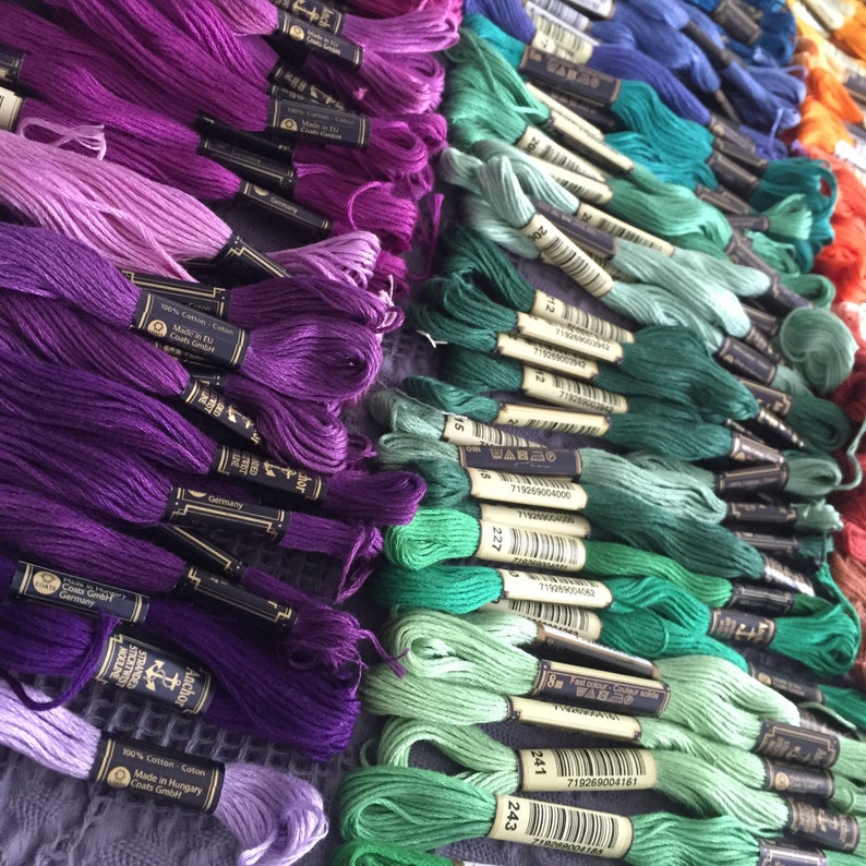 Embroidery Floss ANCHOR Embroidery Thread Cross Stitch Etsy