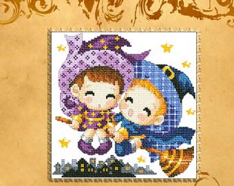PATTERN: Cross Stitch "Halloween " PATTERN *PDF* File