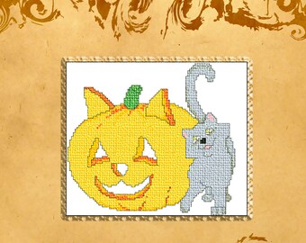 PATTERN: Cross Stitch "Halloween " PATTERN *PDF* File