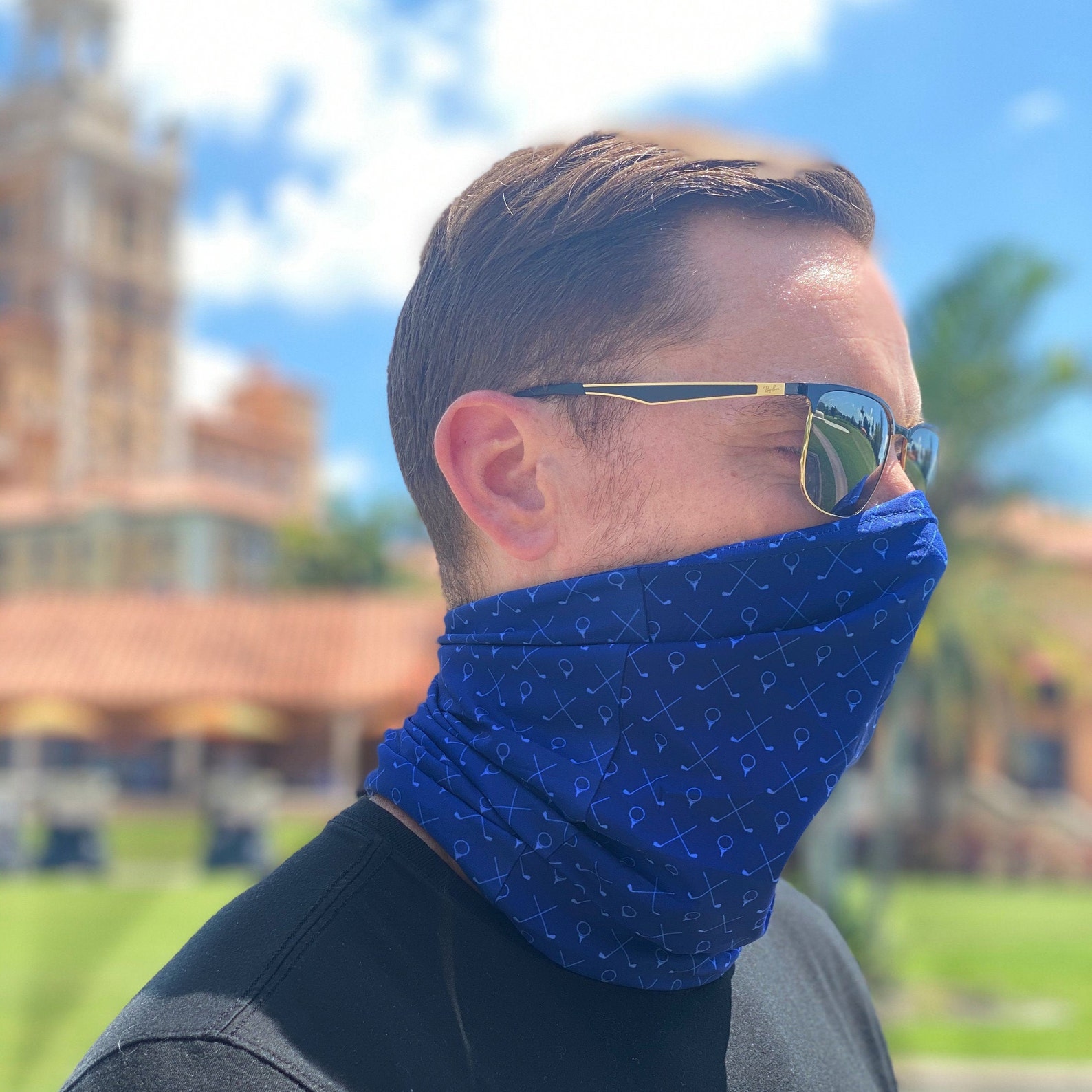 Golf Gaiter UV Neck Gaiter UPF 50 Golf Gift Golf face Etsy