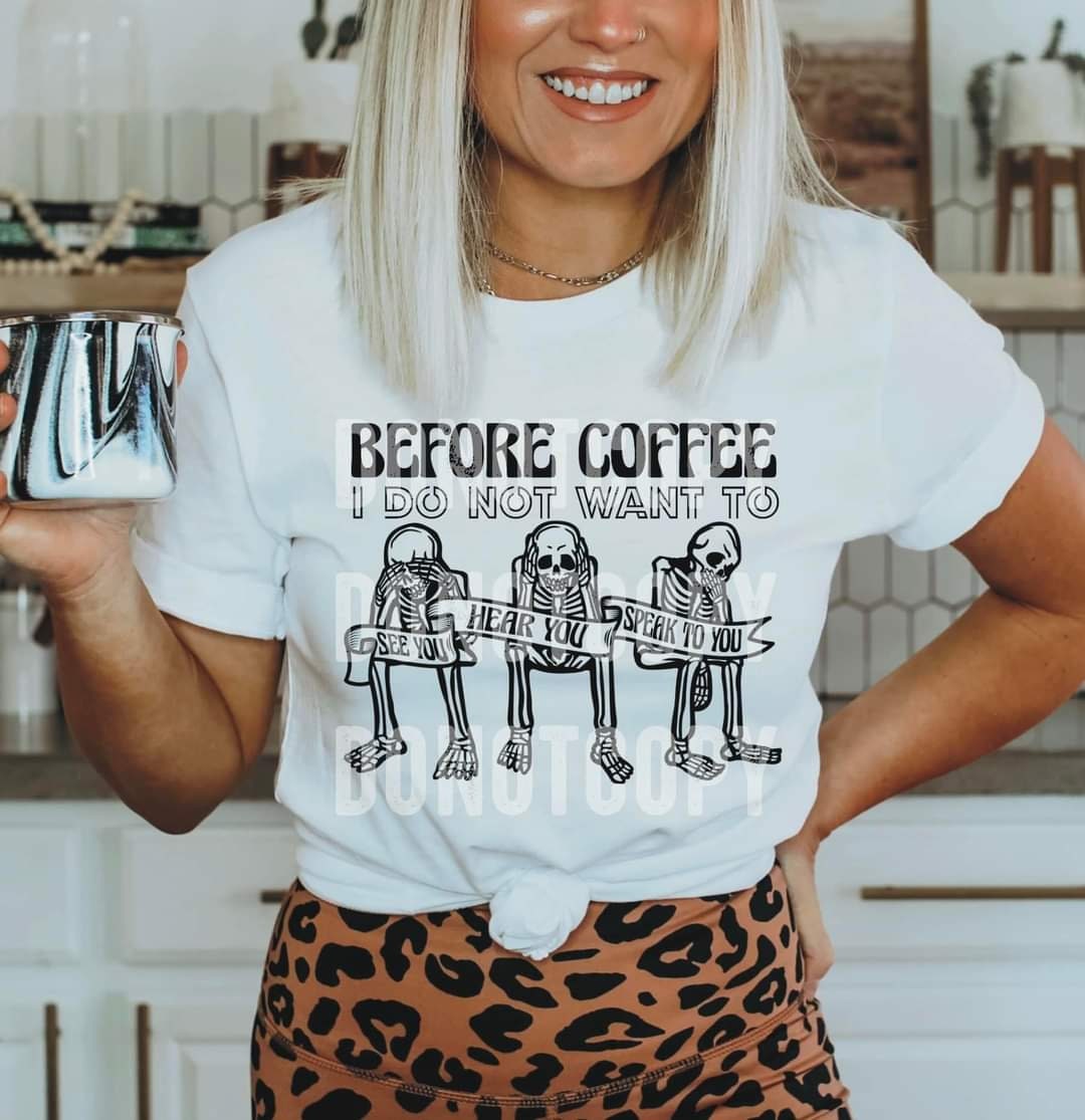 Before Coffee Sublimation Transfer - Etsy