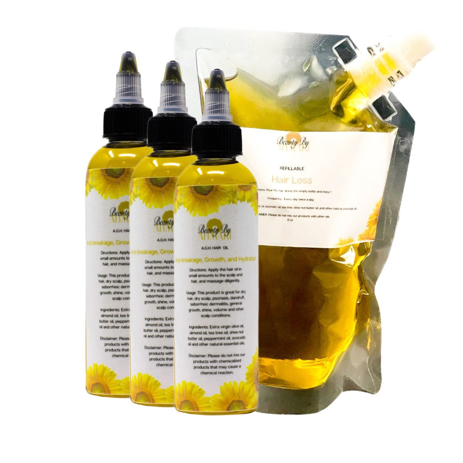 3 Large Natural Hair Oil for Dry Hair Dry Scalp Psoriasis Etsy