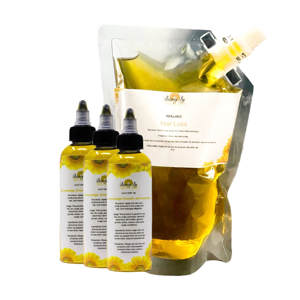 Natural Hair Growth Oil For Alopecia Hair Loss Thinning Etsy