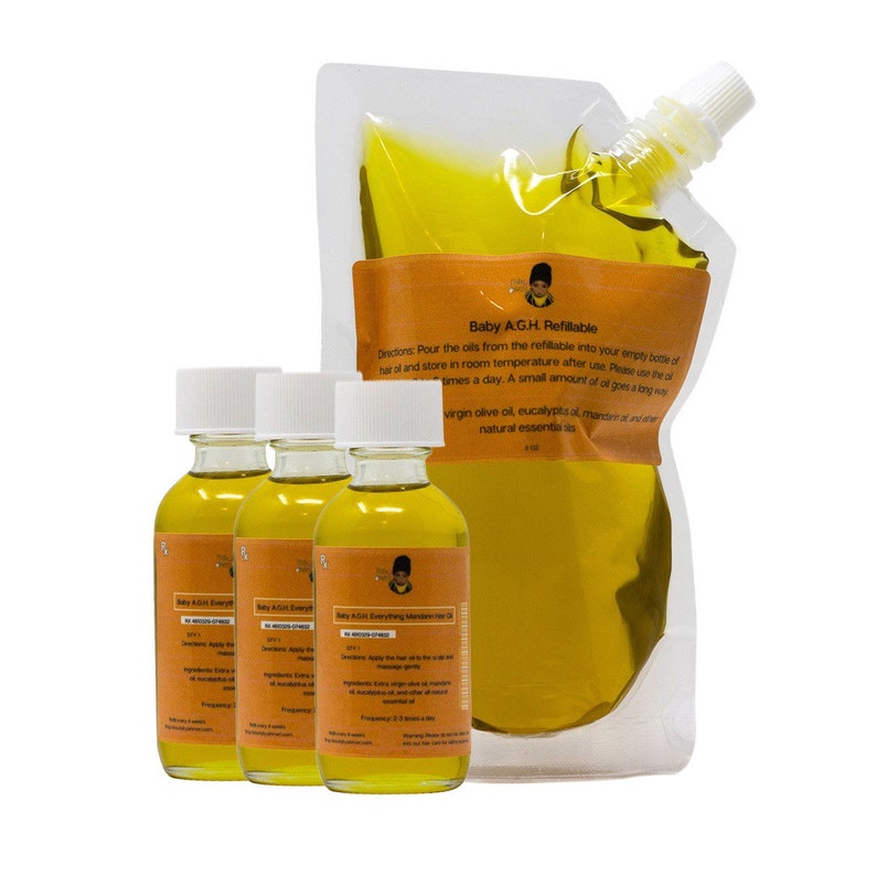 3 Baby Hair Oil Dropper Bottles for Cradle Cap Dryness and Etsy