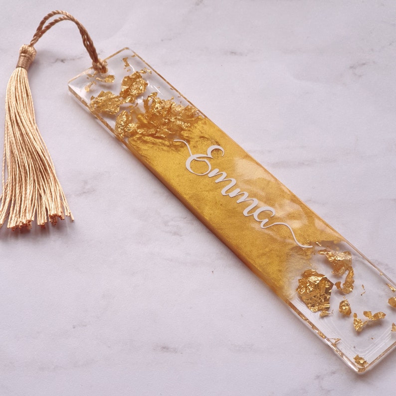 Custom Bookmarks Personalized Resin Bookmark Handmade Etsy