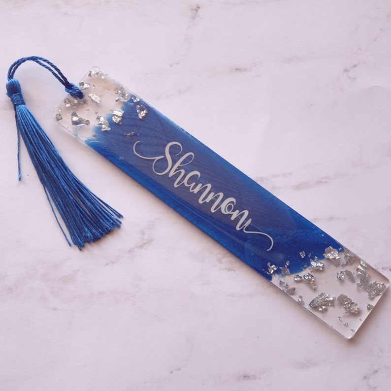 Custom Bookmarks Personalized Resin Bookmark Handmade Etsy