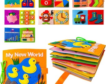 Montessori Quiet Book: Felt Activity Book for Toddlers