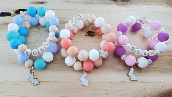 Easter Basket Stuffer Kids Easter Bracelet Easter Bunny 