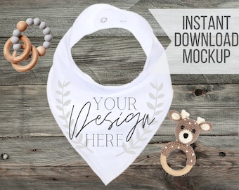 Download Baby Bib Mockup Etsy