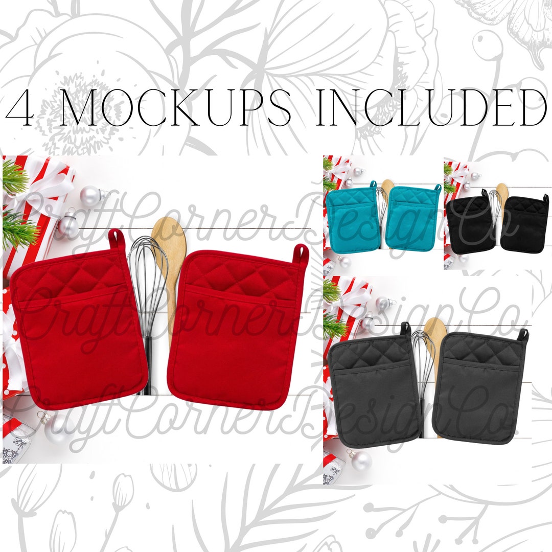 Christmas Pot Holder Mockup, Mockup Bundle, Christmas Mockup Bundle