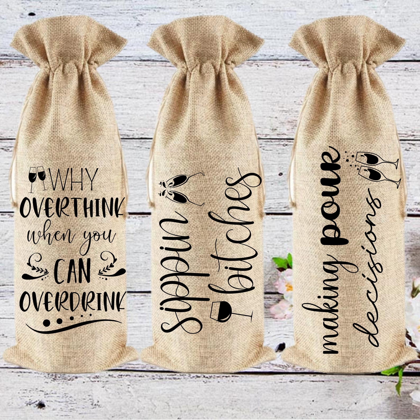 Wine Bag Quotes Bundle, Funny Wine Bag Quotes, Wine Quotes SVG, Instant