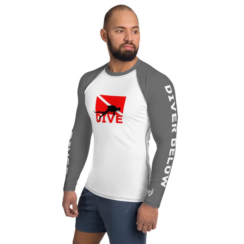 Men's Long Sleeve SCUBA Rash Guard Scuba Diver Rash Guard Etsy