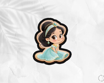 Arabische kleine Prinzessin Cookie Cutter .STL Datei: DIY Backen (Digitaler Download)