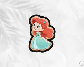 Kleine Prinzessin Cookie Cutter .STL Datei: DIY Backen (Digitaler Download)