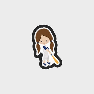 Diy Baseball Kids Batter Girl Cookie Cutter .STL Files - 5 Sizes | Baseball Cookie Cutter File | Digital Download ONLY