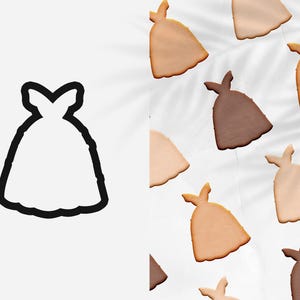 Princess Dress Cookie Cutter .STL File: DIY Baking (Digital Download)