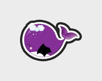 Diy Vampir Mermaid Whale Cookie Cutter .STL-Dateien - 5 Größen | Vampir-Halloween-Cookie Cutter-Datei | Digitaler Download