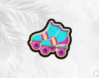 Rollschuhe Nostalgie 90's Cookie Cutter .STL Datei: DIY Backen (Digitaler Download)