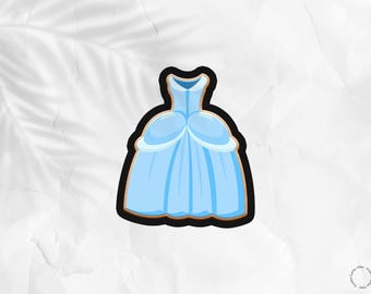 Princess Dress Cookie Cutter .STL File: DIY Baking (Digital Download)