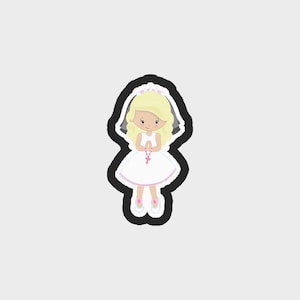 Diy First Communion Kids Girl Stand Cookie Cutter .STL Files - 5 Sizes | First Communion Cookie Cutter File | Digital Download ONLY