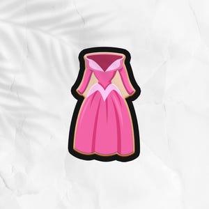 Emporte-pièce en forme de robe de princesse. Fichier STL : pâtisserie DIY (téléchargement numérique)