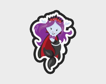 DIY Vampir Mermaid Dance Ausstechform .STL-Dateien - 5 Größen | Vampir-Halloween-Cookie Cutter-Datei | Digitaler Download